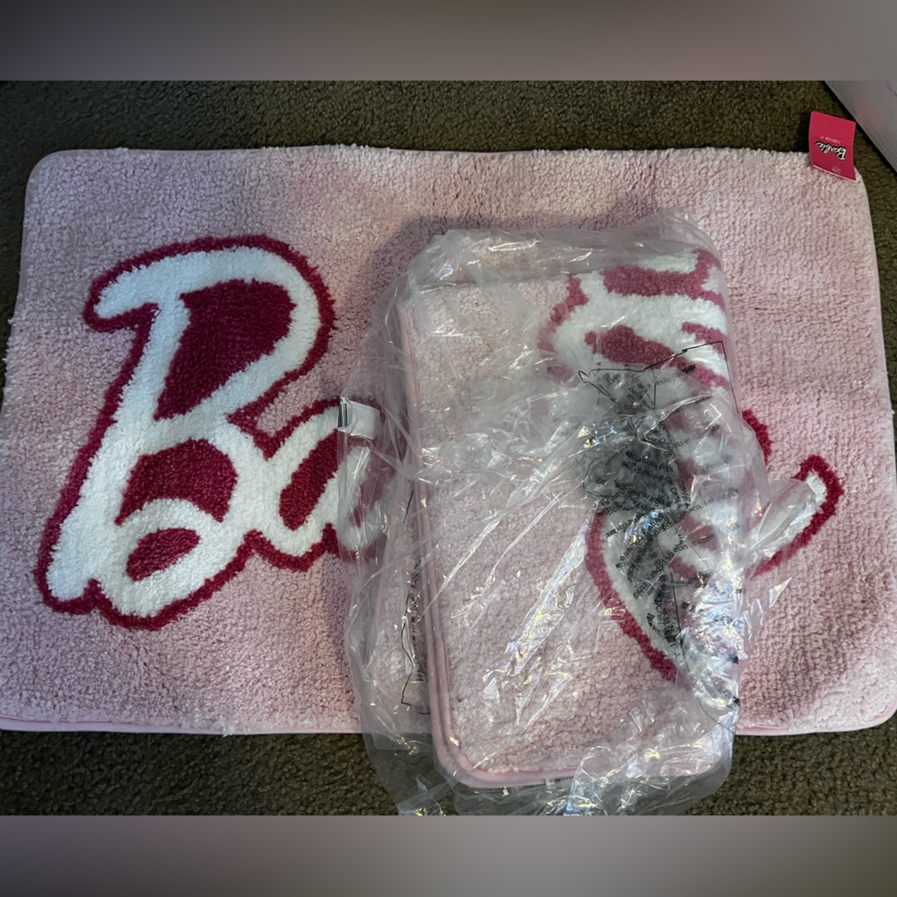 Barbie x forever 21 pink bath mat